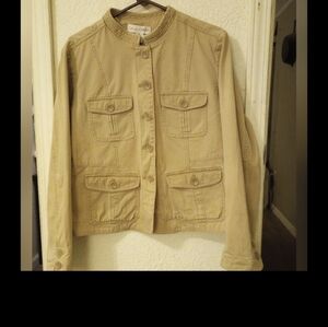 Casual Corner Beige Military Jacket
